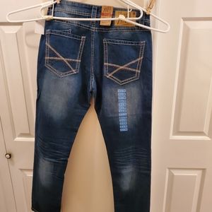 MEN'S SIZE W32 X 34L AXEL STRETCH BLUE JEANS